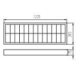 Immagine di NOTUS 3WS EVG 236 NT - PLAFONIERA DA SOFFITTO CON GRIGLIA