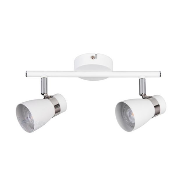 Immagine di FARETTO DIREZIONALE SOFFITTO E PARETE - 2XGU10 ENALI - BIANCO