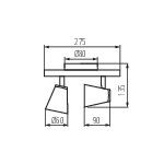 Immagine di FARETTO DIREZIONALE SOFFITTO E PARETE - 2XGU10 ENALI - BIANCO