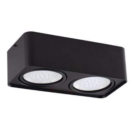 Immagine di PROIETTORE A SOFFITTO - TUBEO 2XGU10 - ES-111- 290*150*95 mm - NERO 