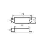 Immagine di Controller per nastri led CONTROLLER MONOCROMATICO DIM - 12DC/24V - MAX 30M