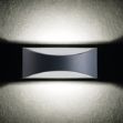Immagine di ILLUMINAZIONE PARETE CON FASCIO DI LUCE BIDIREZIONALE - 4000K - 8W - IP54 - GRAFITE - KNBISO