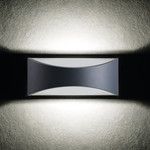 Immagine di ILLUMINAZIONE PARETE CON FASCIO DI LUCE BIDIREZIONALE - 4000K - 8W - IP54 - GRAFITE - KNBISO