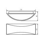 Immagine di ILLUMINAZIONE PARETE CON FASCIO DI LUCE BIDIREZIONALE - 4000K - 8W - IP54 - GRAFITE - KNBISO