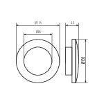 Immagine di FORRO LED EL 8W - GR  - APPLIQUE/SEGNAPASSO DA PARETE PER ESTERNO IP54