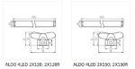 Immagine di Plafoniera lineare per tubi led T8 ALDO - IP20 - 2X