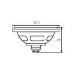 Immagine di Lampadina led ES-111 LED - SILVER - 40° - 11W - GU10