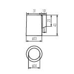 Immagine di Portalampada HLDR-E14-F