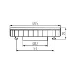 Immagine di Lampadina led ESG LED - 9W - GX53 - 110°