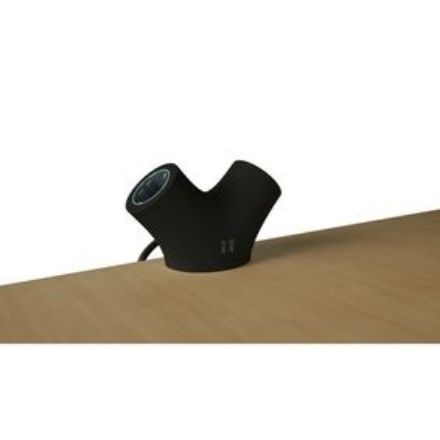 Immagine di PRESA DESIGN CON ANCORAGGIO DA TAVOLO - presa di estensione 2-Way 1.4 m Nero - 2 x Schuko / 2 x USB - NERO
