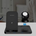 Immagine di Caricabatterie wireless XO WX018 3in1 nero 15W