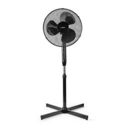 Immagine di Ventilatore a piantana  Diametro: 400 mm | 3-Velocità | Oscillazione | 40 W | Altezza regolabile | Timer di spegnimento | Telecomando | Nero