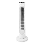 Immagine di Ventilatore a torre  Altezza: 760 mm | 3-Velocità | Oscillazione | 50 W | Telecomando | Bianco / Nero