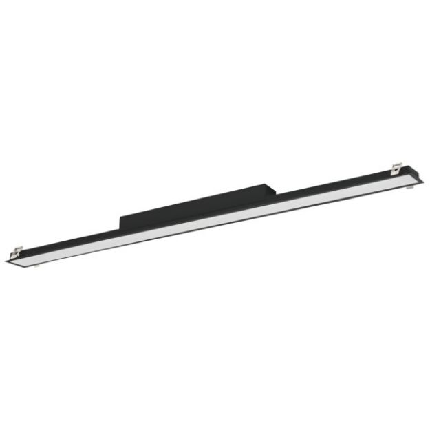 Immagine di Plafoniera led lineare ALIN LED DALI 1710mm - 50W - 4200/4400lm NERO- 830/840 - VETRINO MICROPRISMATICO -  Angolo di illuminazione [°] X75/Y90