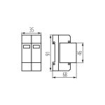 Immagine di Limitatore di sovratensione KSD - KSD-T1T2 275/120 1P+N