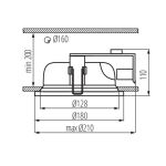 Immagine di SHIRO DLO-220-SC - PLAFONIERA/PROIETTORE TIPO DOWNLIGHT - IP20 - E27 