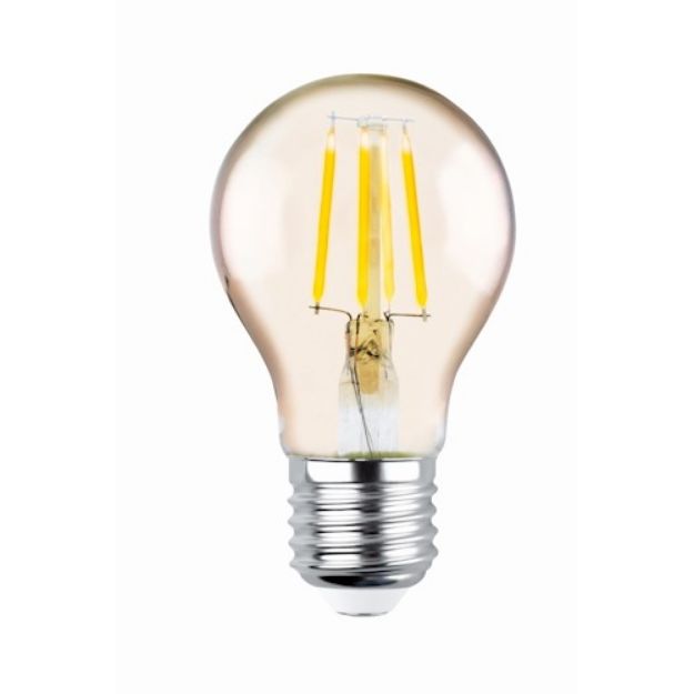 Immagine di LED Bulb Filament E27 A60 4W 230V 2200K 400lm COG gold