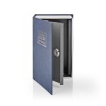 Immagine di LIBRO Cassette di Sicurezza  | Blocco tasti | | 2 chiavi incluse | Argento / Blu