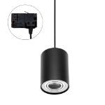 Immagine di CHLOE GU10 TRACK su binario CON sorgente luminosa sostituibile GU10 - ORIENTABILE  - IP20 - 95*123 - NERO