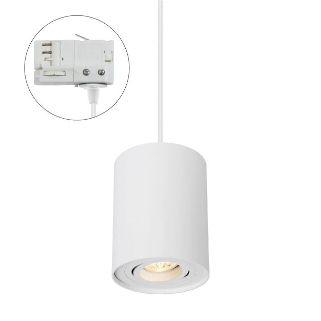 Immagine di CHLOE GU10 TRACK su binario CON sorgente luminosa sostituibile GU10 - ORIENTABILE  - IP20 - 95*123 - BIANCO