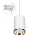 Immagine di CHLOE MINI GU10 TRACK  su binario CON sorgente luminosa sostituibile GU10 - IP20 - 70*100 - BIANCO/ORO 