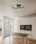 Immagine di COCO SOFFITTO 2 CERCHI - 55W - 70*55*14 -CCT -  CON TELECOMANDO 