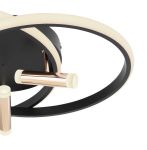 Immagine di COCO SOFFITTO 2 CERCHI - 55W - 70*55*14 -CCT -  CON TELECOMANDO 