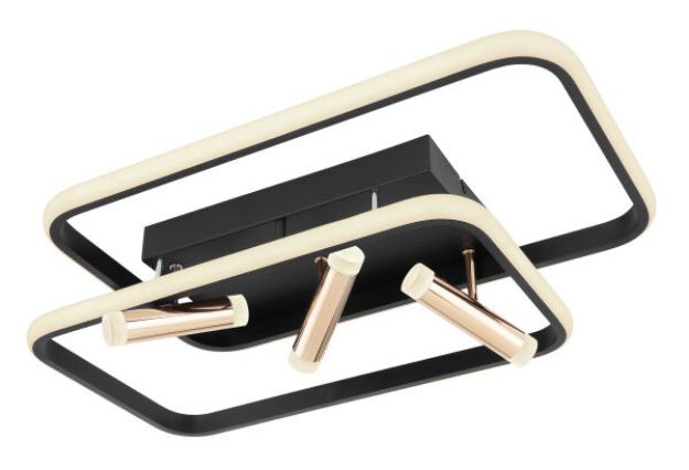 Immagine di COCO SOFFITTO - 2 RETTANGOLI - 55W - CCT -  66*45*14 CON TELECOMANDO