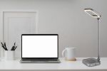 Immagine di MONACO Lampada da tavolo grigio alluminio, 1xLED - 8W -  RGB LED 1W - CCT 