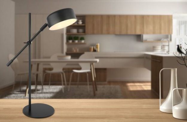 Immagine di LAMPADA DA TAVOLO / SCRIVANIA  GIANNA  - 1XE14 25W - 42*16*50 - NERO 