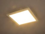 Immagine di ROSI LED 18W - 3000*4200*6000K - 30*30*4,5 CM - QUADRATA - SMART LIGHT O TELECOMANDO 