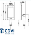 Immagine di FTC1000 - TERMO SCANNER PER IL CONTROLLO ACCESSI TEMPERATURA CORPOREA E GREEN PASS - CON COLONNINA 