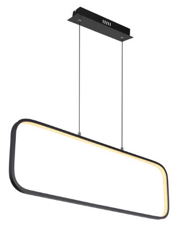 Immagine di MODELLO SILLA LED SOSPENSIONE - 24W 3000K 80*26.5*120 - NERO 