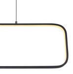 Immagine di MODELLO SILLA LED SOSPENSIONE - 24W 3000K 80*26.5*120 - NERO 