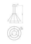 Immagine di SOSPENSIONE LEVANA - 75W - CCT - 70*150CM - CON TELECOMANDO  