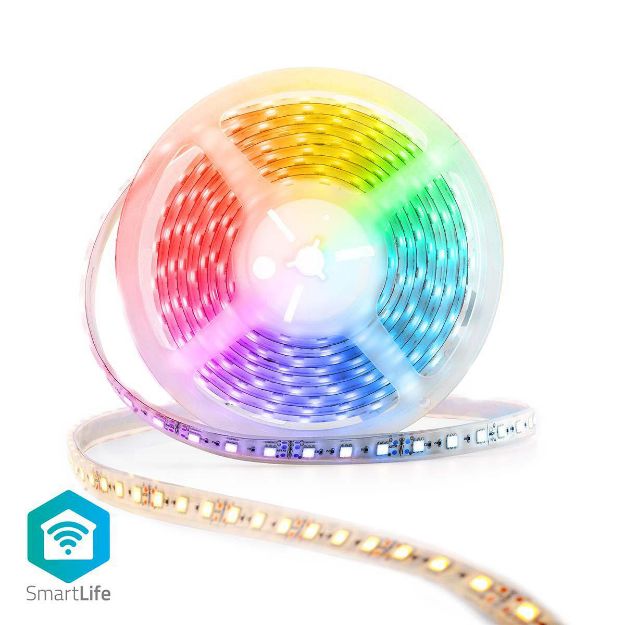 Immagine di Striscia LED multicolore SmartLife  Wi-Fi | Bianco caldo / Bianco freddo / RGB | 5000 mm | IP65 | 2700 - 6500 K | 405 lm | Android™ / IOS