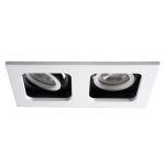 Immagine di MULTIFARETTO ORIENTABILE - REUL BIANCO E NERO  2XDTL  : FORO 170*90 - DIM. 100*190 CM - IP 20 - GU10 - 20/25°