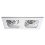 Immagine di MULTIFARETTO ORIENTABILE - REUL BIANCO 2XDTL : FORO 170*90 - DIM. 100*190 CM - IP 20 - GU10 - 20/25°