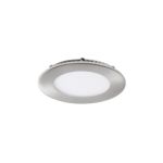 Immagine di FARETTO/PANNELLO LED 4000K - 110° - IP44/20 - 6W - DIM. 120 - FORO 106 - ROUNDA NICHEL SATINATO