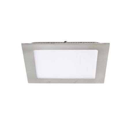 Immagine di KATRO SN nichel satinato - FARETTO/PANNELLO - IP44/20 - 12W - NW - 4000K - DIM. 170*170 - FORO 158*158