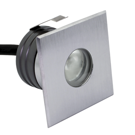 Immagine di PROLED INGROUND QUADRATO DA ESTERNO SLIM - IP67 - WW - 58 *44*40 MM - 24 VDC - FASCIO DELL'ANGOLO ASIMMETRICO 45°/35°