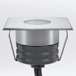 Immagine di PROLED INGROUND QUADRATO DA ESTERNO SLIM - IP67 - WW - 58 *44*40 MM - 24 VDC - FASCIO DELL'ANGOLO ASIMMETRICO 45°/35°