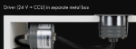 Immagine di PROLED INGROUND QUADRATO DA ESTERNO SLIM - IP67 - WW - 58 *44*40 MM - 24 VDC - FASCIO DELL'ANGOLO ASIMMETRICO 45°/35°