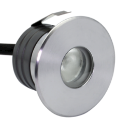 Immagine di PROLED INGROUND ROTONDO DA ESTERNO SLIM - IP67 - WW - 58 DIAM - 44*40 MM - 24 VDC - ANGOLO DEL FASCIO ASIMMETRICO 45°/35°