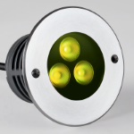 Immagine di FARO A INCASSO PER ESTERNO INGROUND ROTONDO TRILED - RGB - IP67 - DIAM.108 mm - 6W