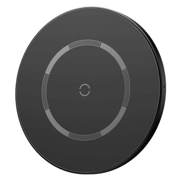 Immagine di  Caricabatterie wireless Baseus Simple Qi EPP 15W nero magnetico