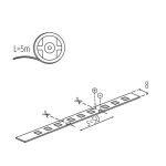 Immagine di STRISCIA L60 12V LED  - 11W/M IP00 - 5MT  e 30 MT 