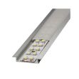 Immagine di Profilo in alluminio per strip led da 20mm da incasso con copertura opale piana 2mt. - LR44