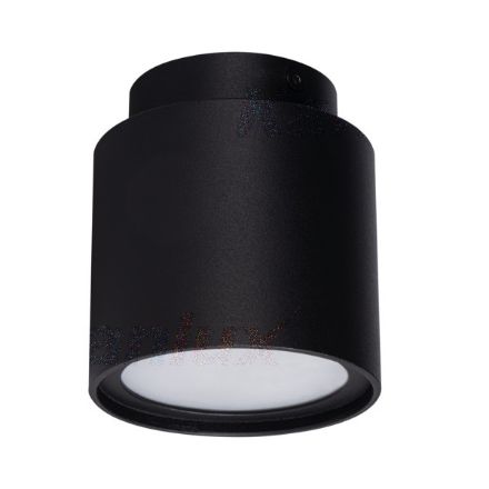 Immagine di PROIETTORE LED A SOFFITTO + STRISCIA LED DECORATIVA WW - SONOR - GU10 - NERO - doppia illuminazione 