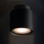 Immagine di PROIETTORE LED A SOFFITTO + STRISCIA LED DECORATIVA WW - SONOR - GU10 - BIANCO - doppia illuminazione 